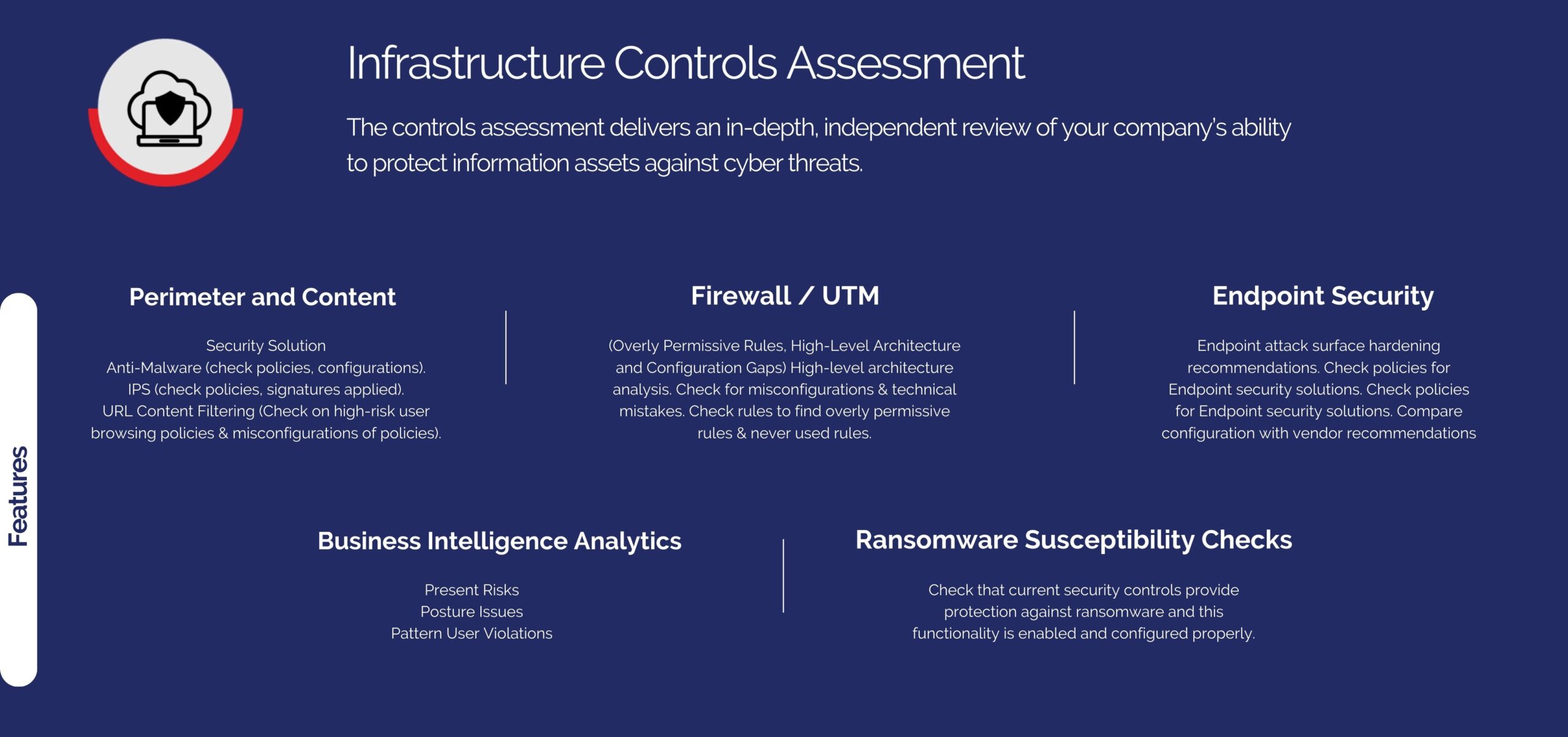 Cyber Security Infrastructure Controls Assessment