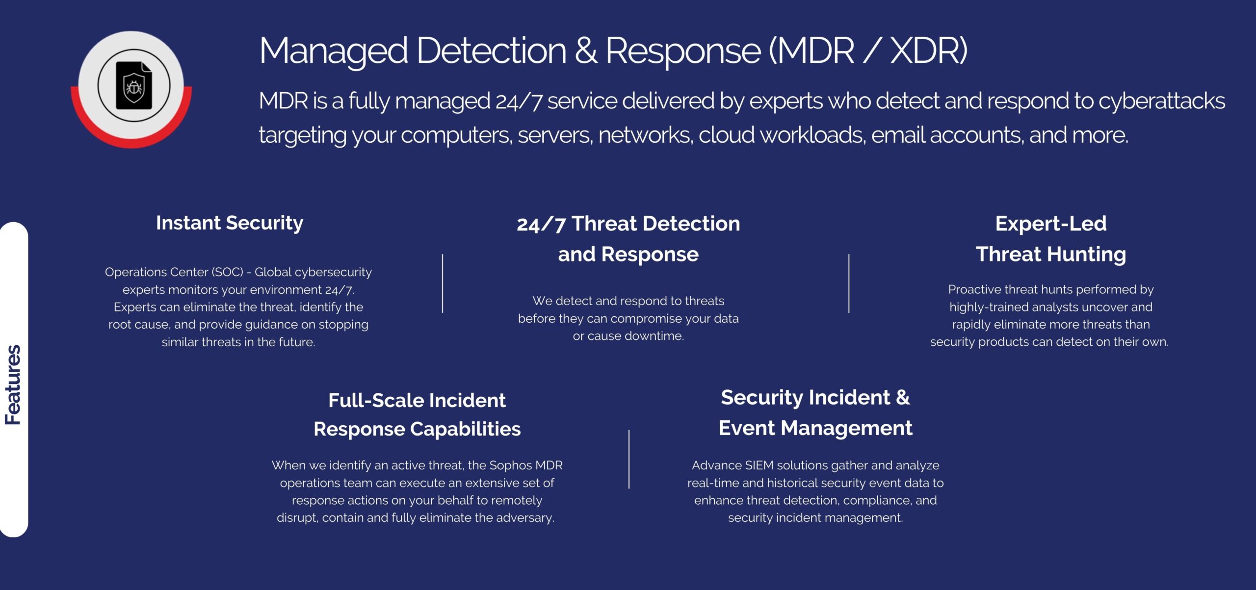 Cyber Security Managed Detection & Response (MDR XDR)